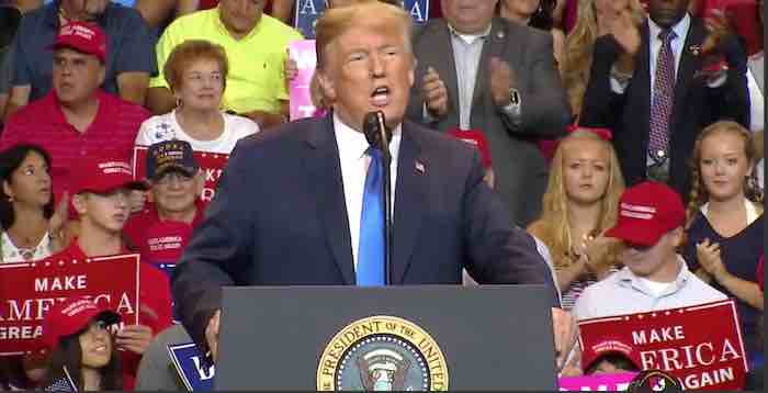 Trump hosts Make America Great Again rally