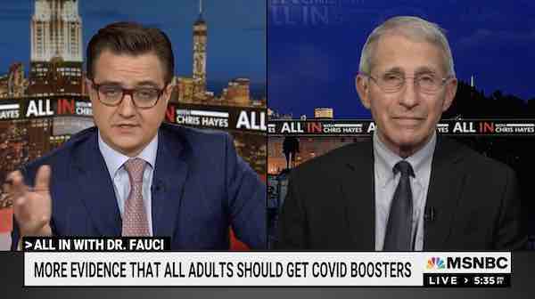 Fauci: If You Do Not Know the Vaccine Status of People, Then You Should Be Wearing a Mask