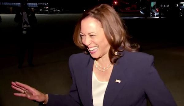 Kamala Harris Cackles as Reporters Ask Her About Afghanistan