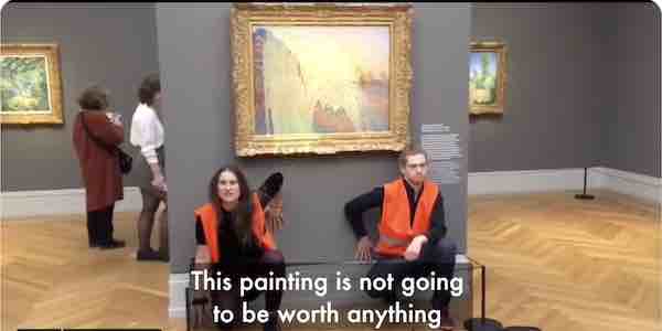 Eco mob target ANOTHER masterpiece! German climate activists throw MASH POTATOES over Monet’s ‘Les Meules’ at the Barberini Museum