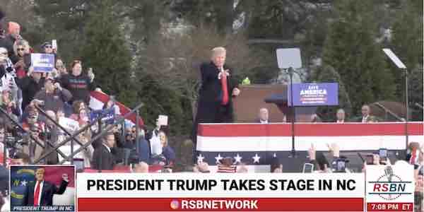 President Donald Trump Speaks at Rally in Selma, NC